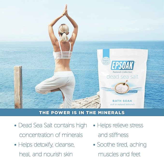Epsoak Dead Sea Salt - 2 lb. Bag Coarse Grain