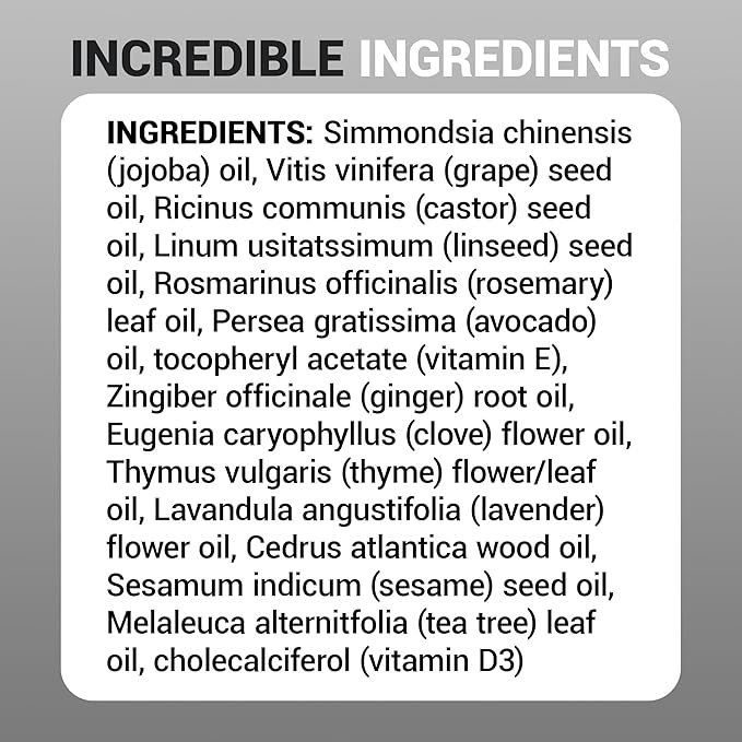 Dr. Berg Scalp & Hair Serum (Improved Formula) with Vitamin D3 & E - Clinically Tested, Paraben- and Sulfate-Free Hair Oil for Women & Men - Includes Rosemary Oil, Castor Oil & Jojoba Oil - 2 Fl oz