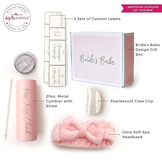 Bride's Babe Bridesmaid Gift Box Kit - Bridesmaids Proposal Gift Set, Perfect for Bachelorette Party, Bridal Shower or As a Thank You at The Wedding