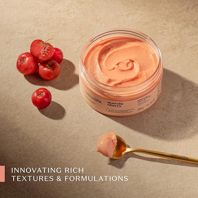 Nativa SPA Acerola Cherry Ritual. Soft & Radiant Bundle: Body Butter (200g), Body Oil (100 ml) & Body Scrub (200g)