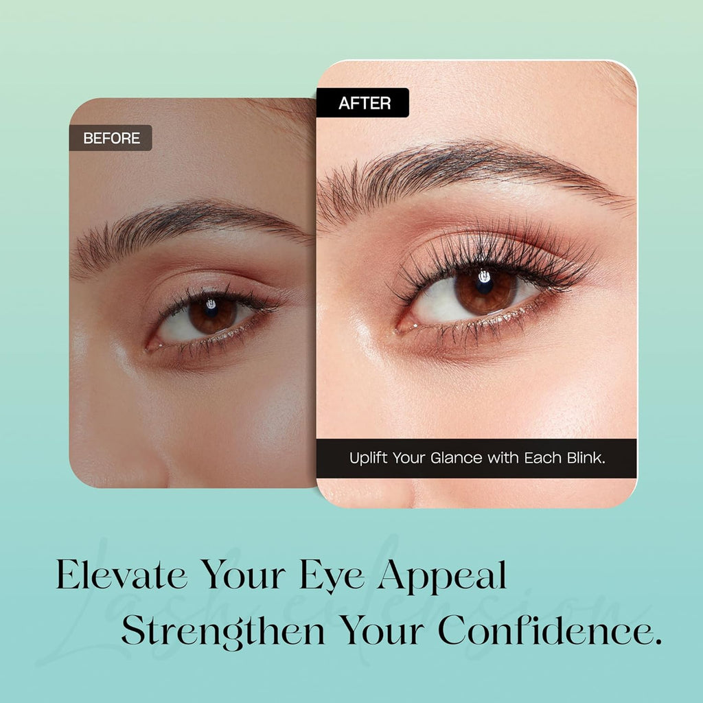 Lash Clusters 0.05mm Individual Lashes, 3D Wispy Lashes Clusters, 0.1mm Super Thin Band Resuable Natural Lashes,C Curl Faux Mink Lashes,120pcs Lash Extension (Green Joy-C-0.05-8-16mix)