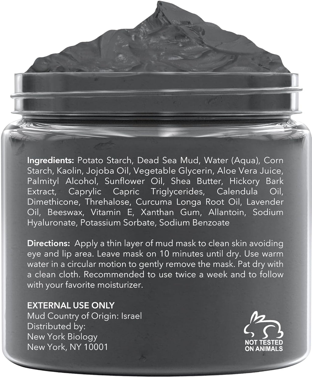 New York Biology Dead Sea Mud Mask for Face and Body | with Lavender | Spa Quality Pore Refiner for Oily Skin | Natural Skincare for Women & Men | Tighten Skin for A Healthier Complexion | 8.8 oz