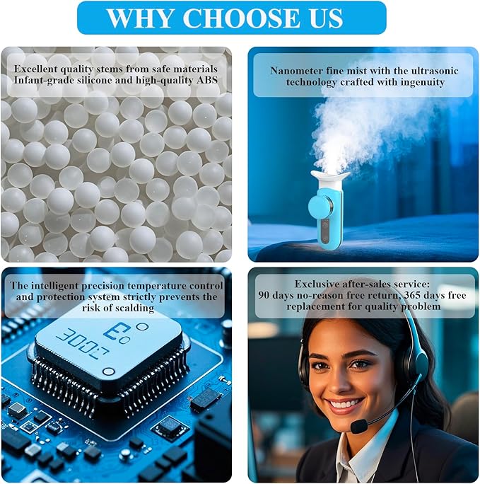 Heated Nano Eye Mist Sprayer,Portable Eye Mister with Warm Compress Moist Heat for Relief Dry Eyes and Stye,Eye Drops Tool,Rechargeable Electric Eye Steamer for Eyelid,Eye Skin SPA