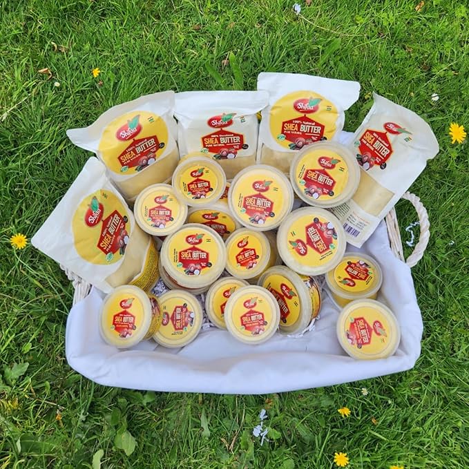 Shea Butter - 100% Pure and Unrefined from Ghana I Raw, Natural Moisturizer & Organic for Skin, Hair, Lips & Body - (Shifaa). Good for Scars and Rashes, Eczema - 7oz