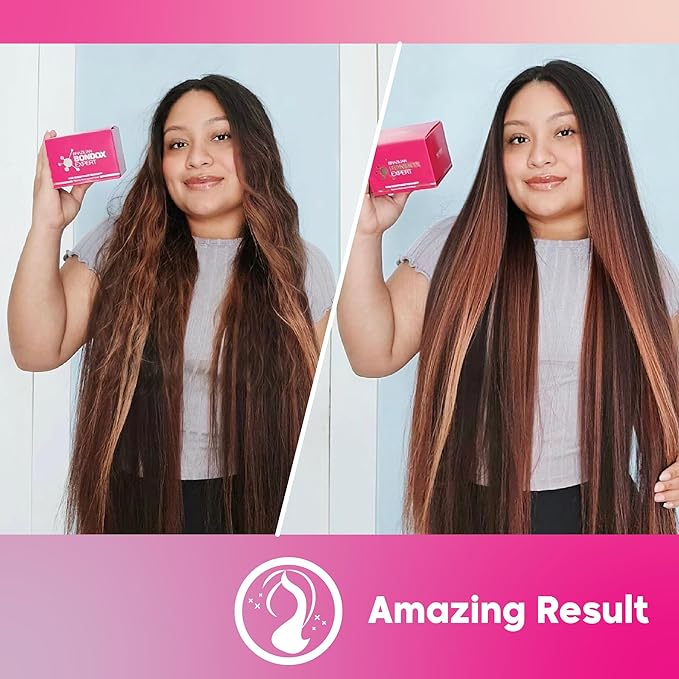 HAIR MASK FOR DAMAGED HAIR BRAZILIAN BONDOX TREATMENT 8.8oz Thermal Activated Mask for Dry Frizzy Hair | Formaldehyde Free Cruelty Free,Results for up to 1-3 months, Almond Hair Oil, Collagen seaweed