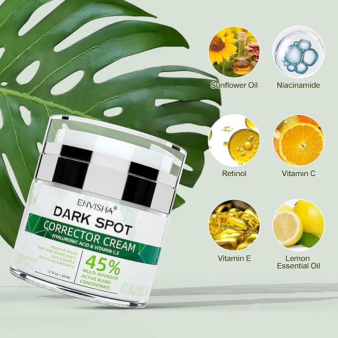 Dark Spot Remover Corrector for Face and Body, Dark Spot Corrector Cream,Moisturizer-Remover Sun Spot, Age Spot,Melasma, Freckles,Brown Spot Hyperpigmentation for Men and Women