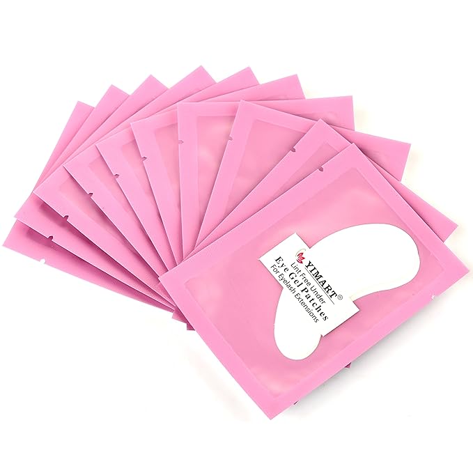 Yimart Professional Lint Free Under Eye Gel Pad Patches Eyelash Extensions 50 Pairs