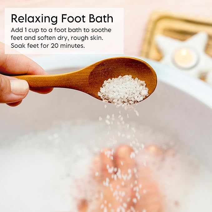 Epsoothe 2.2 Lbs Epsom Salt Bath & Foot Soak and Scrub | Pure & Natural Magnesium Sulfate USP | Relieves Sore Muscles & Joints, Promotes Healing