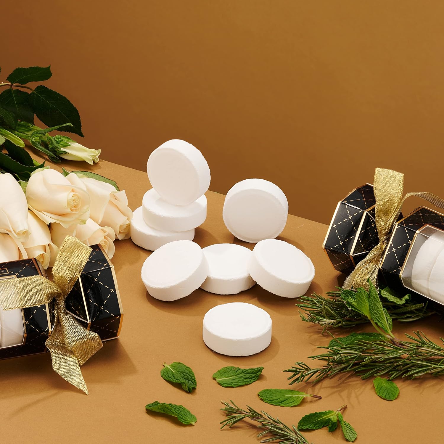 Aromatherapy Shower Steamers, Variety Pack of 8 Shower Bombs, Essential Oils Peppermint, Rosemary Mint, Lavender, White Rose Jasmin Birthday Gift Ideas for Women & Men, Stress Relief Gifts