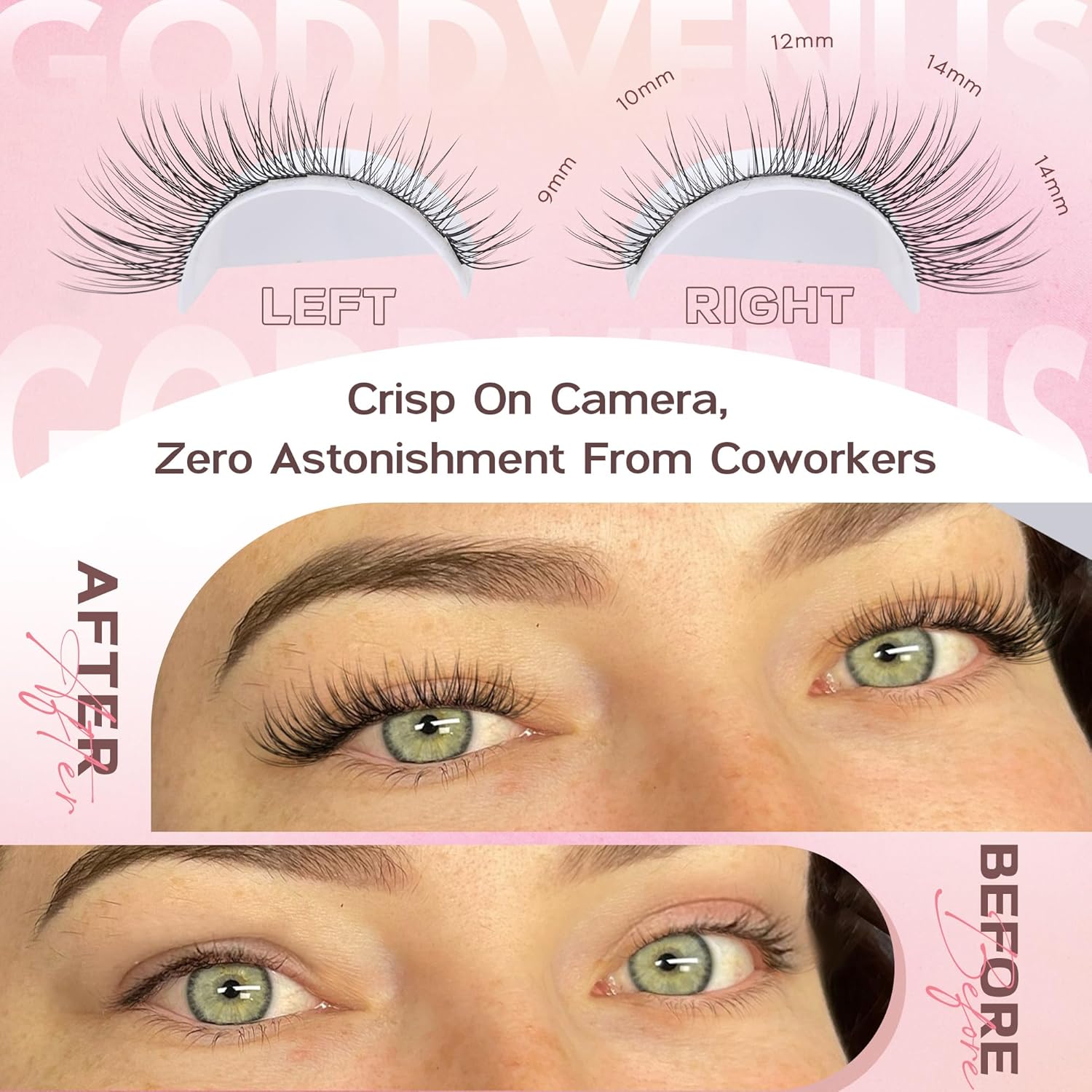 Lash Clusters Wispy 9-14mm Eyelash Clusters Natural DIY Cluster Eyelash Extensions Lash Individual 300pcs Short C Curve