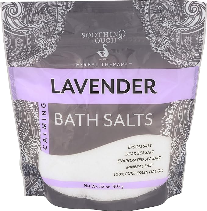 Soothing Touch Lavender Bath Salts Pouch, 32 oz