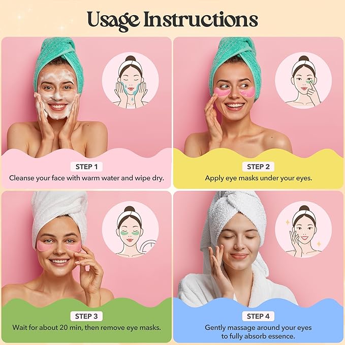 Under Eye Patches for Dark Circles & Puffy Eyes (mix color)