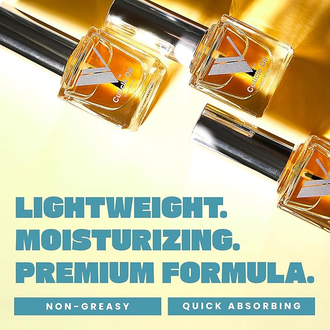 V Beauty Pure Cuticle Oil Nail Care - Natural Nail Oil Cuticle Softener Moisturizes & Conditions Cuticle Area & Nail Beds - Cuticle Care Nail Products for Manicure & Pedicure, 15ml