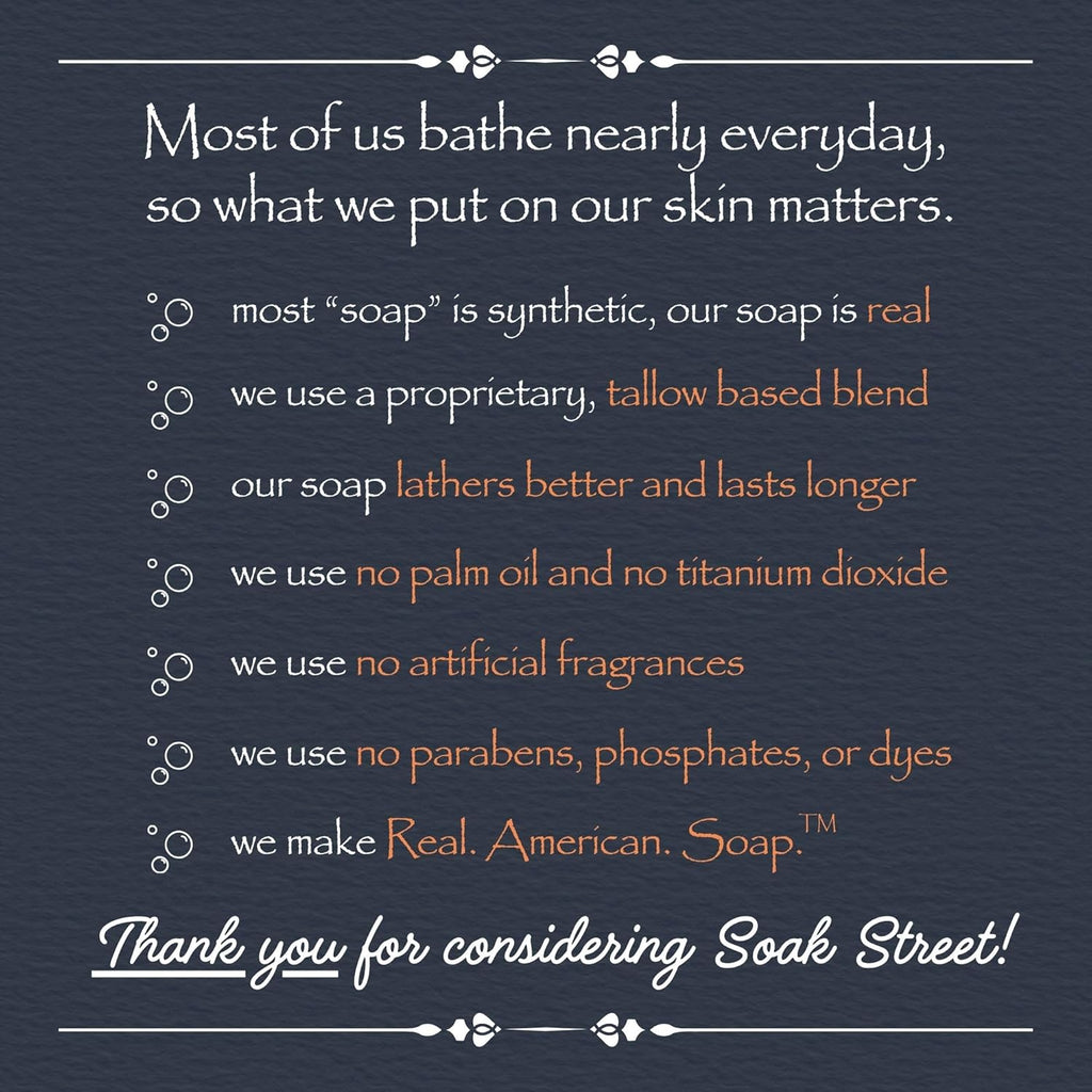 Real American Soap (Variety Bundle, 3 Pack) – Natural Bar Soap Made with Grass-Fed Tallow, Conditioning Lard, & Pure Coconut Oil – Unscented, Charcoal & Tea Tree Oil, & Lavender Goat Milk