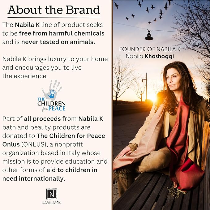 Organic Rose Bath Salts by Nabila K - Dead Sea Salt & Epsom Salt Scrub & Soak - Exfoliates & Hydrates Skin, Botanical Essential Oils - Bubble Bath Accessories for All Skins Types, 8 oz