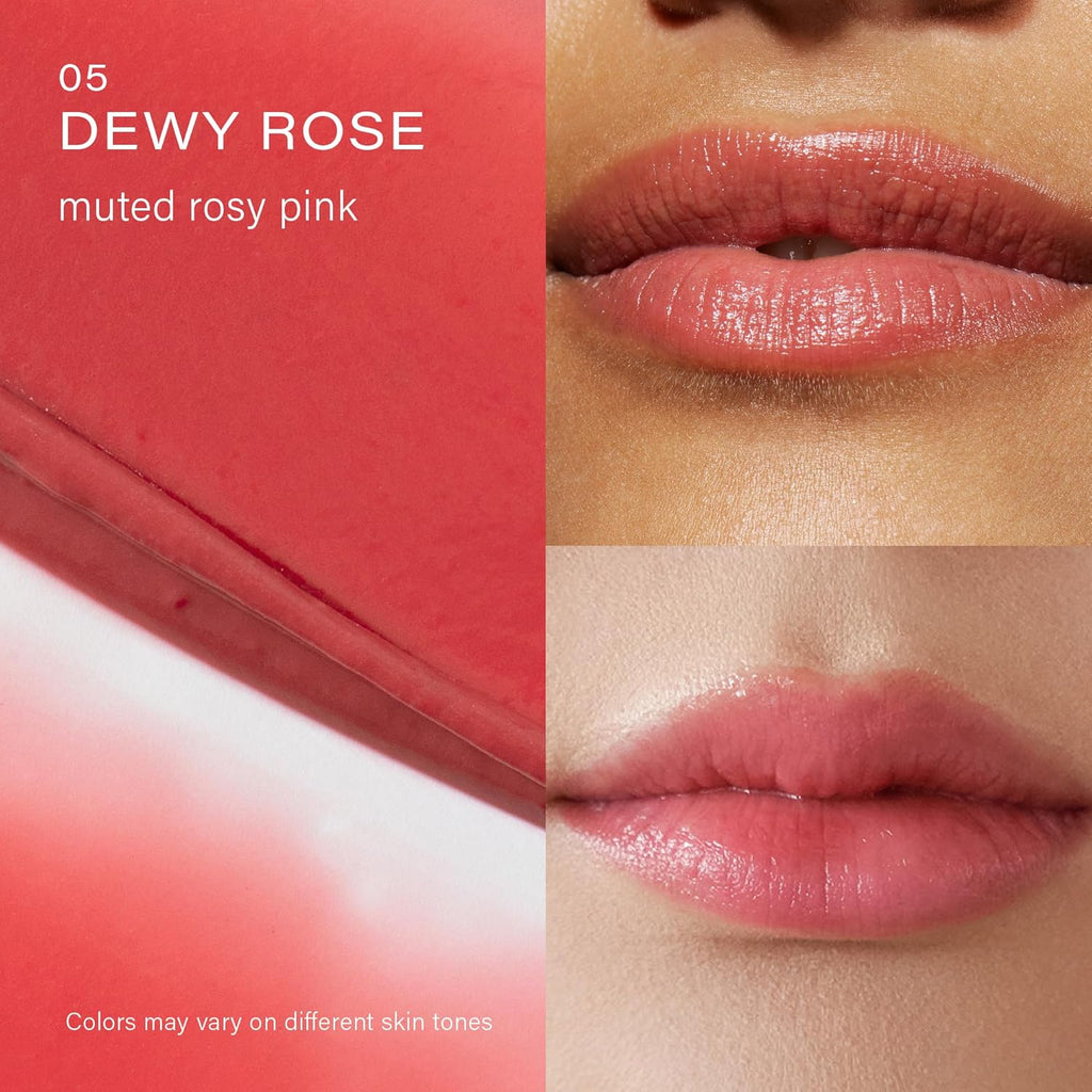 Melixir Vegan Lip Butter (12 Colors), Hydrating Tinted Lip Balm Stick, Bee-Free, Petrolatum-Free, Plant-Based, Moisturizes Dry & Chapped Lips With Shea Butter, Sheer, Natural Finish - #05 Dewy Rose