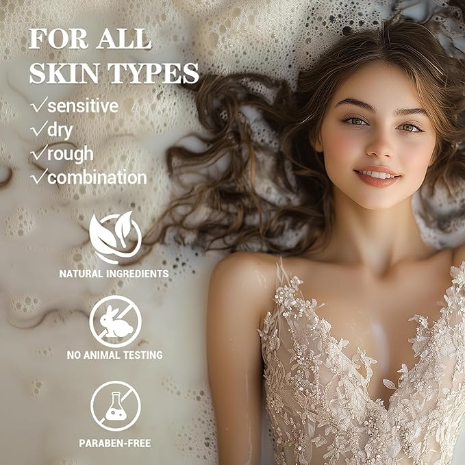 Princess Belle Goat Milk Body Lotion, Shea Butter Body Lotion for Women and Men Dry Skin, Deep Moisturizing, Hydrating and Softening, Smell Good, 200ml(6.8floz)