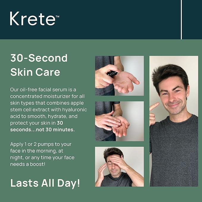 One-Two Punch with Probiotic Facial Cleanser & Facial Serum for Men – Moisturize, Hydrate, and Protect Your Skin in 30 Seconds