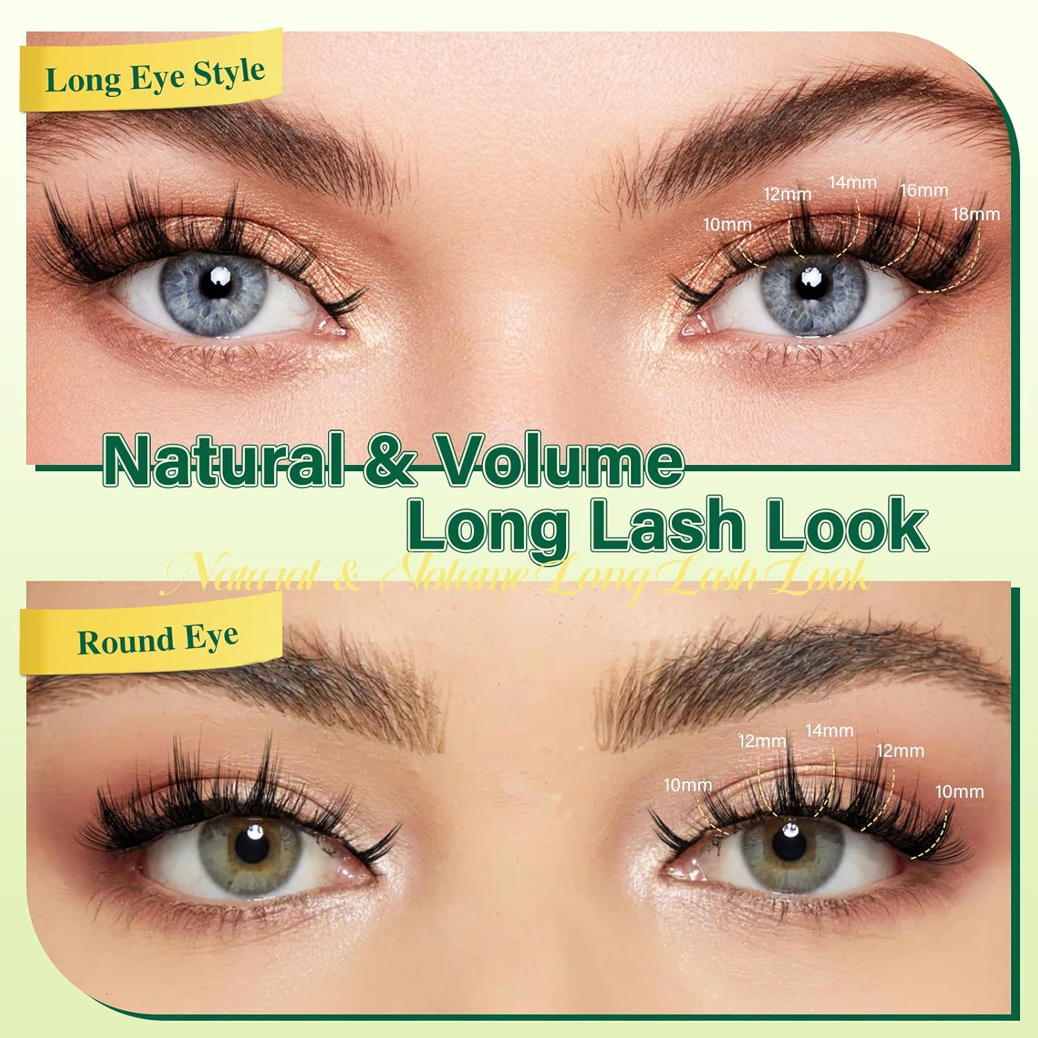 KEYYOULASH Lash Clusters Manga Lash Extension D Curl 120pcs 8-18mm Wispy Eyelash Clusters Natural Volume Eyelash Extensions Individual Lashes DIY at Home(KY09,D-8-18MIX)