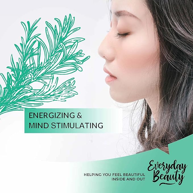 Rosemary Water for Hair - Refreshing Spray for Hair, Scalp, and Face - Alcohol Free, Vegan & All Natural - Nourishing and Soothing for All Hair Types and Skin - 8 Fl Oz with Mist Cap