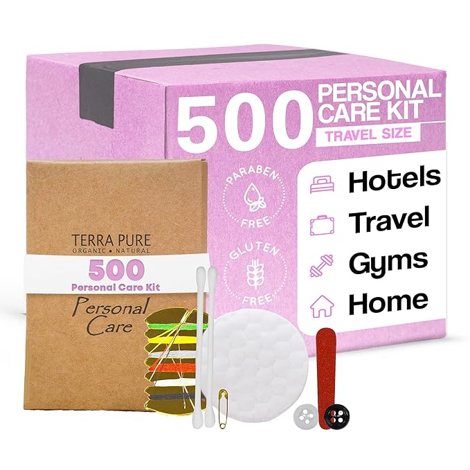 Terra Pure Green Tea Hotel Personal Care Kit, Recycled Paper, Soy Ink Box (Case of 500)