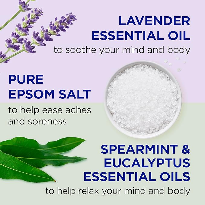 Dr Teal's Pure Epsom Salt, Lavender & Eucalyptus Duo Bundle, 3 lbs (Pack of 2)