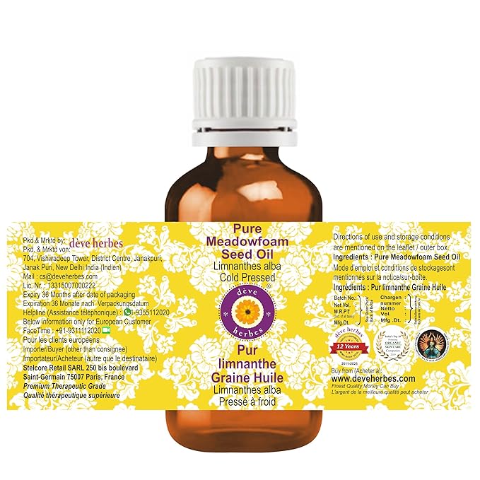 Deve Herbes Pure Meadowfoam Seed Oil 50ml (1.69 oz)