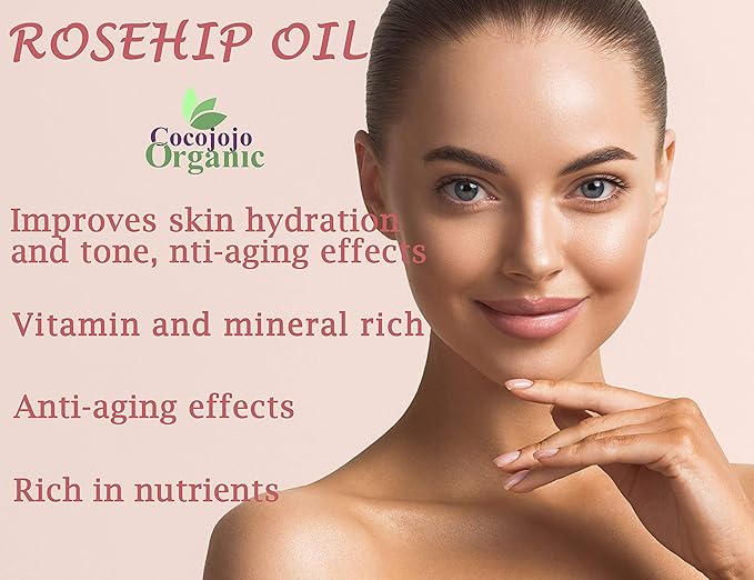 Rosehip Oil for Face Cold Pressed Unrefined cocojojo Pure Natural Rosehip Seed Oil in Bulk 1 GALLON - Moisturizing, Soothing, Hydrating, & Nourishing