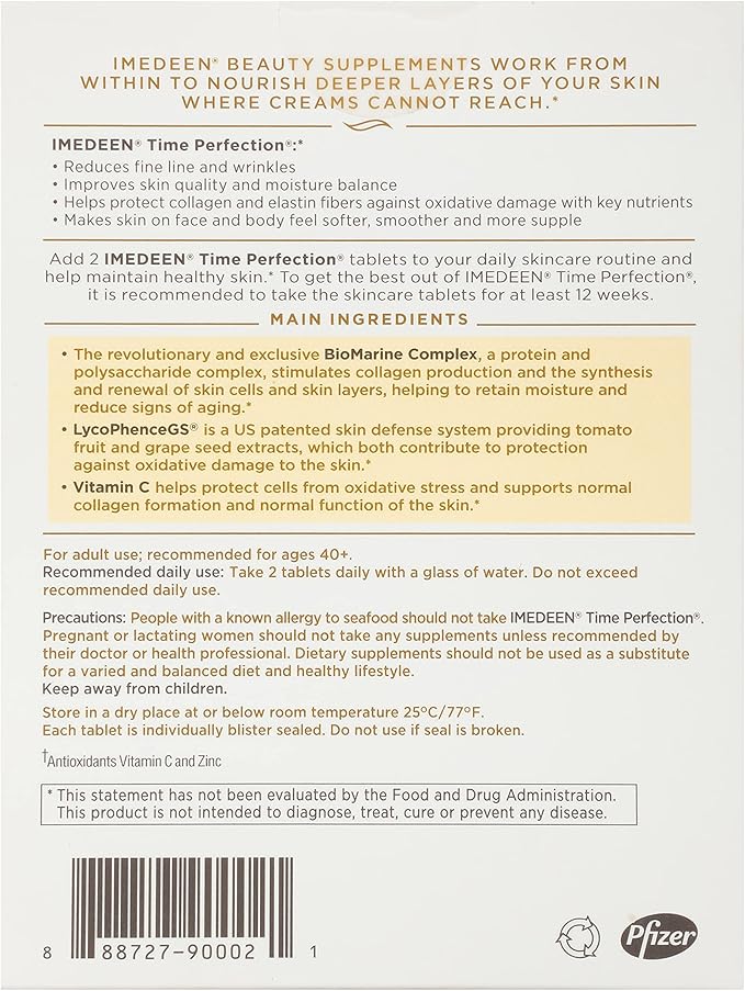 Imedeen Time Perfection (180 Count) Anti-Aging Skincare Formula Beauty Supplement, 3 Month Supply