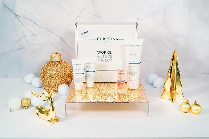 Christina Christmas Gift Box #4 Line Repair Hydra | Cleanser Serum Moisturizing Cream Night Cream