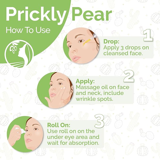 Fatima's Garden Prickly Pear Seed Oil - Organic Anti-Aging Serum, 100ml