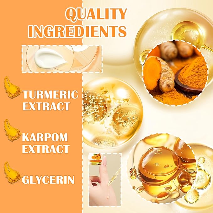 Turmeric skincare set with face wash, eye cream, toner, cream, serum, tinted lip balm, 3 honey face masks, under eye patches and lip mask (11 pcs) by Brand