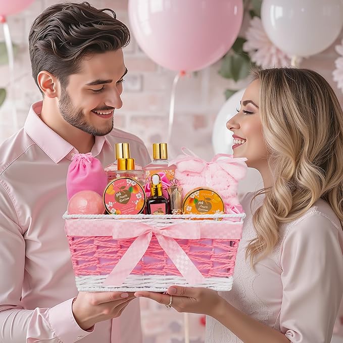 Luxury Mothers Day Gift for Mom - Premium 21-Piece Relaxing Bath & Body Gift Set for Women, Self Care Gift Set with Necklace & More | Christmas Gifts, Birthday Present, Holiday, Anniversary Gift Idea