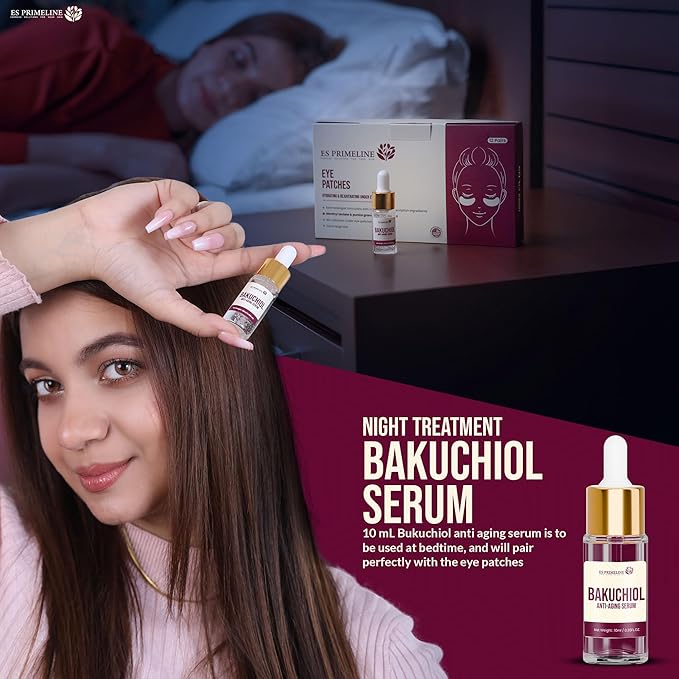 Under Eye Patches Booster Pomegranate &10ml Serum –12 Pairs for Puffy Eyes Dark Circles Eye Bags Anti-Wrinkle Collagen Retinol Anti Aging Hydrating Birthday Gift