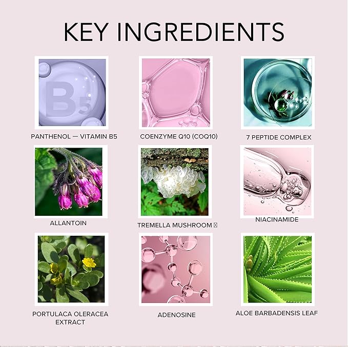 Go Beauty Longevity CoQ10, Daily Antioxidant Defense Serum - A Super Food for Skin, Boost Skin Health, Anti-Aging, Sun Damage, Sagging Skin – with 7 Peptides & Vitamin B3 – Pure Vitality, 1 fl. Oz