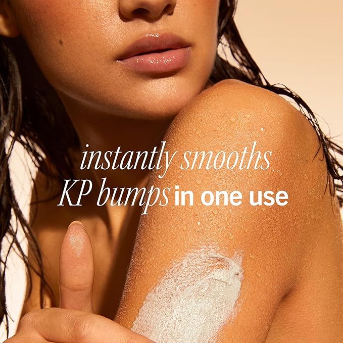 First Aid Beauty - KP Bump Eraser Body Scrub with 10% AHA, Keratosis Pilaris Exfoliator with Glycolic and Lactic acids, Helps Reduce Chicken Skin Bumps, Safe for Sensitive Skin, NEW Peach Scent (2 oz)