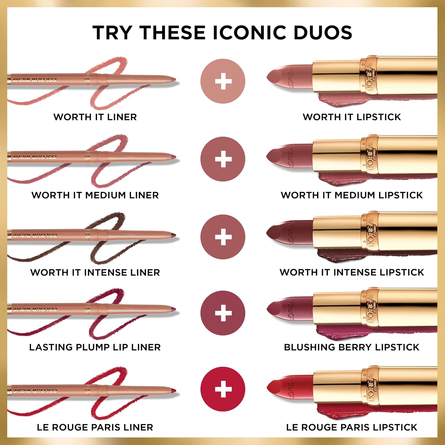 L'Oreal Paris Colour Riche Original Creamy, Hydrating Satin Lipstick with Argan Oil and Vitamin E, Worth It Intense, Rich Brown Lipstick, 1 Count