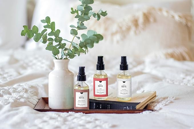 Edens Garden XOXO Bath & Body Oil – Romantic Floral Blend with Pure Essential Oils & Vitamin E for Smooth, Hydrated Skin – Aromatherapy Moisturizer for Date Night & Sensual Massage, 2 fl oz (59 ml)