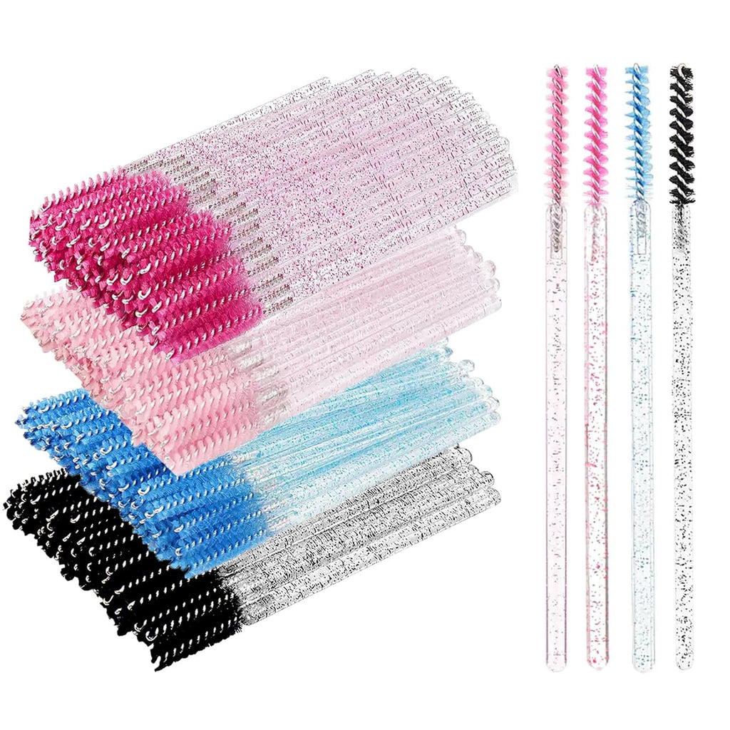 200pcs Skinny Mascara Wands Mini Eyelash Brushes Disposable Lash Spoolies Eyebrow Brush Spoolies For Eyebrows Eyelash Extension Supplies