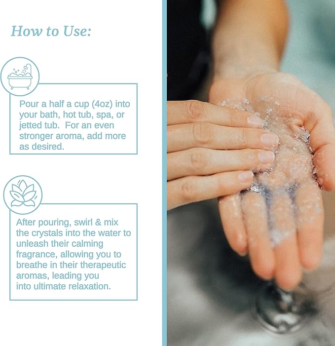 Relax Spa & Bath, Epsom & Dead Sea Salts, Aromatherapy Bath Salts for Hot Tub, Bath, or Spa, Infused with Magnesium, Rebuild Athletic Soak Therapy