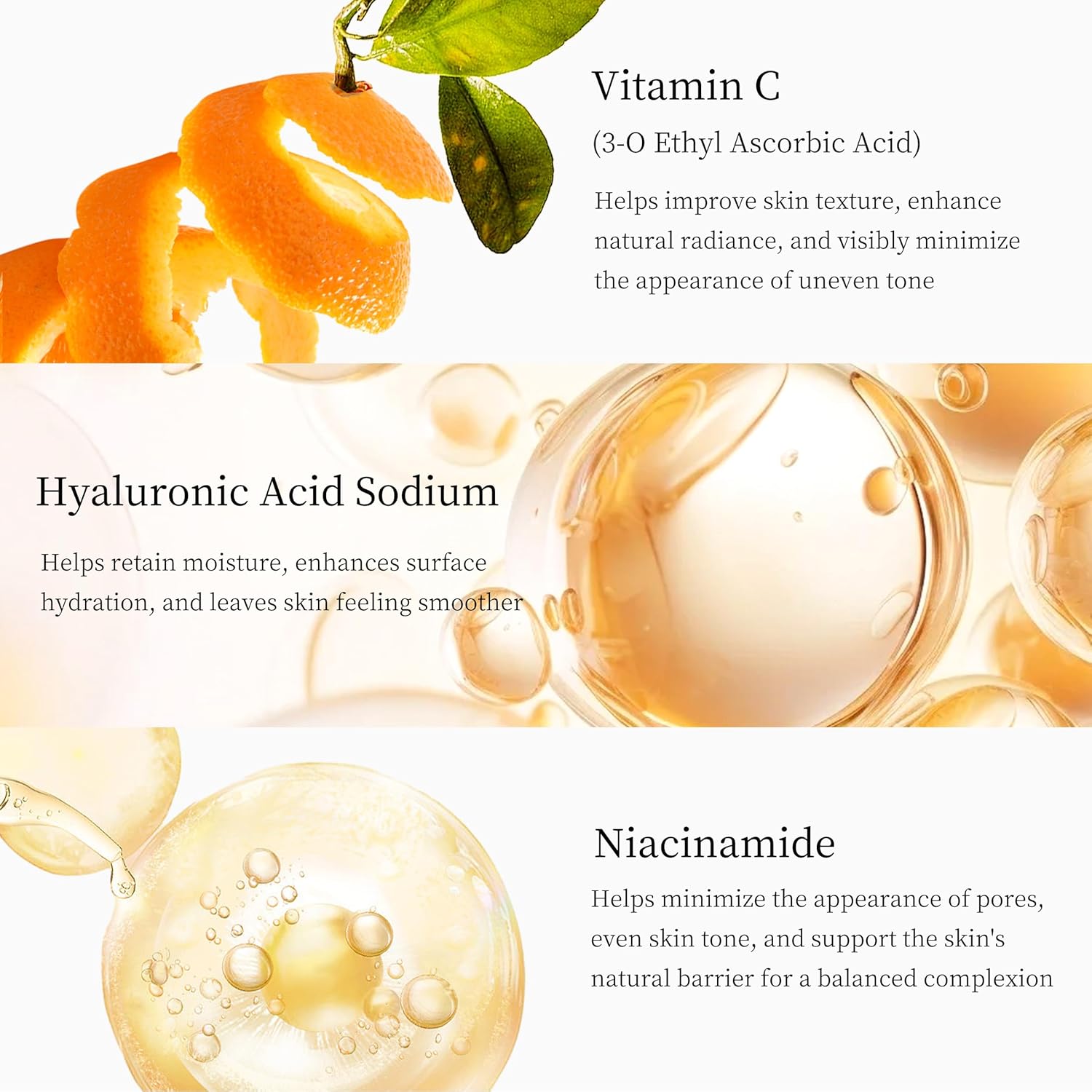 Premium 5X Vitamin C Korea Serum for Face 30ML,Hydrating Faical Essence,Hyaluronic Acid, Centella For Dull Facial Skin,Uneven Tone,Fine Lines,Pores (1 Serum)