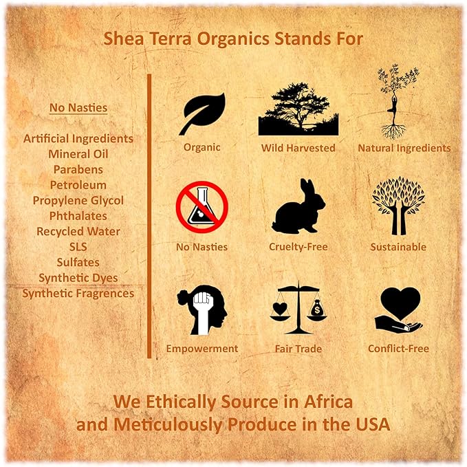 Shea Terra Organics African Black Soap Powder | Natural Skin Care for Acne, Eczema, Dry Skin, Psoriasis, Wrinkles, and More - Home Spa Treatment Full Body Wash - 8 oz
