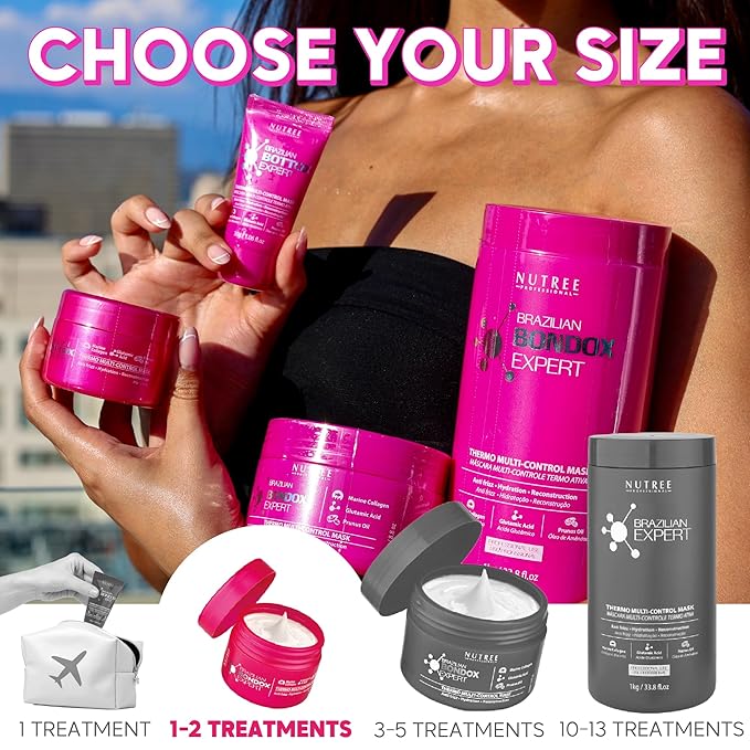 Amazonliss HAIR TREATMENT MASK FOR DAMAGED BRAZILIAN BONDOX & BLONDE & AFRO Thermal Activated Mask