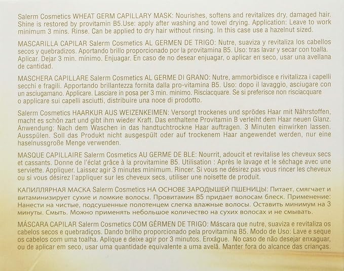 Salerm Wheat Germ Conditioning Treatment (Mascarilla Capilar) 6.74 oz