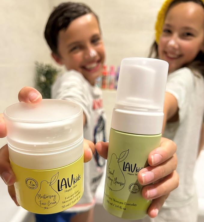 Moisturising Skincare Bundle- Foaming Facial Cleanser 100ml & Face Moisturiser 50ml, Dermatologically Tested, for Sensitive Skin