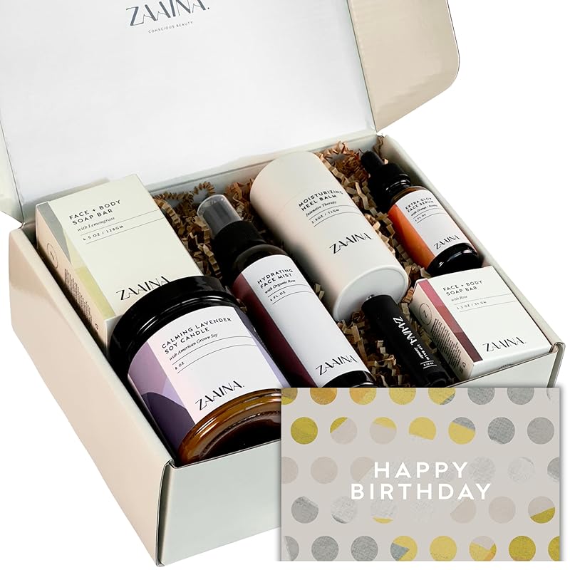 Birthday Gift Set for Women - Bath Gift Set, Body Care Set for Her, Relaxing Spa Kit for Women, Gift Basket for Women, Spa Package, Self Care Kit for Women, Pampering Home Spa Kit for Women by ZAAINA