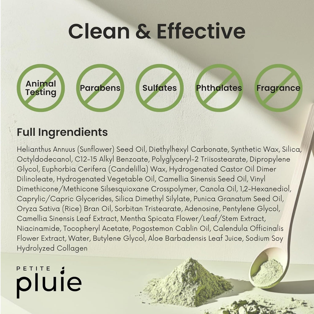 Vegan Face Serum Stick (0.35 oz) with Green Tea, Collagen, and Niacinamide For Anti-Aging & Moisturizing Balm Stick, Hydrating Stick For Face Korean