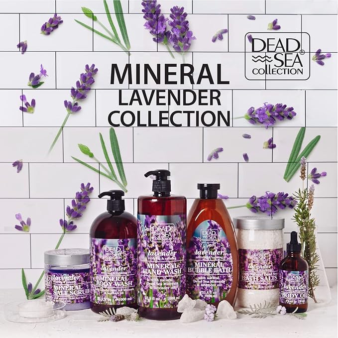 Bundle - Dead Sea Collection Bath Salts Enriched- Lavender + Coconut -Natural Salt for Bath -2 X Large 34.2 OZ. - Nourishing Essential Body Care for Soothing and Relaxing Your Skin and Muscle