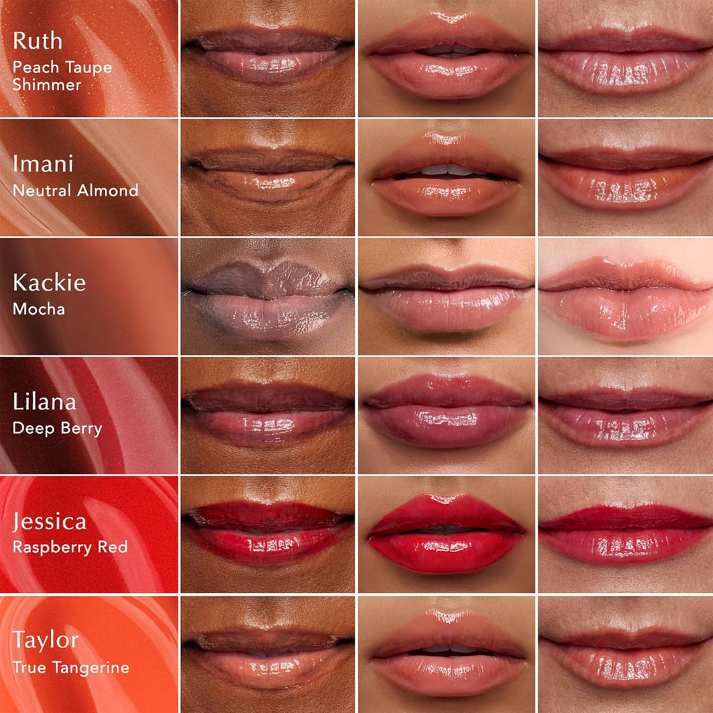 Thrive Causemetics Sheer Strength Lip Plumping Peptide Gloss, Lip Plumper with Vitamin E, Peptides, Plumps, Smooths & Hydrates Lips, High Shine, Vegan & Cruelty Free, Ruth (Peach Taupe Shimmer)