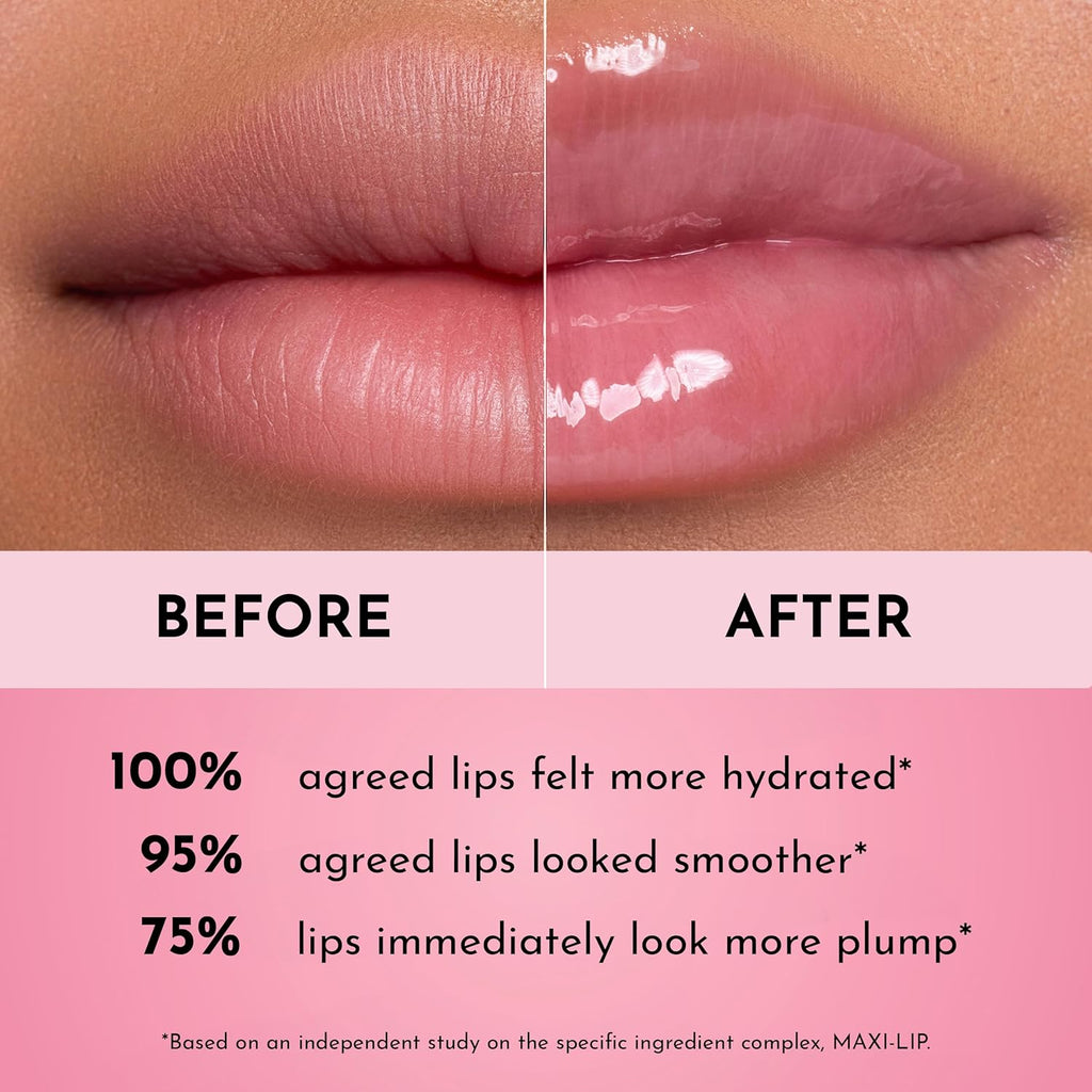 Lawless Forget the Filler Lip Plumping Line Smoothing Gloss - Strawberry Popsicle - Premium Volumizing Lip Gloss with Natural Ingredients Designed to Plump, Firm, and Hydrate Lips 0.11 oz